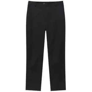 Mint Velvet Black Cropped Tapered Trousers